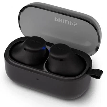 Philips TAT2149 Auriculares Bluetooth con Estuche de Carga, Autonomía 6h, Negros